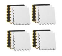 Gatuida Serviettes En Papier De Fête Joyeux Anniversaire 60 Pcs 25x25 Cm Bordure Dorée Et Argentée Double Épaisseur Absorbantes Décoration De Table Élégante Pour Anniversaires Et Barbecues