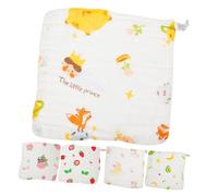 Gatuida Serviettes pour Bébé Ultra Lot de 5 Serviettes en Coton Moufles de Toilette pour -Né Bain Nettoyage Couleur Aléatoire