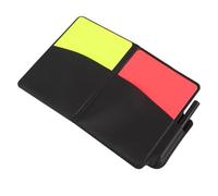 Gatuida Set Arbitre Football avec Cartons Rouge et Jaune Épais Carnet de Notes et Crayon Kit Professionnel pour Matchs Compétitifs et Entraînements