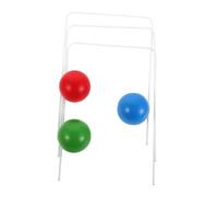 Gatuida Set Croquet Familial Bois avec Balles et Arceaux Fer Jeu Extérieur pour Garçon Fille Accessoires Solides pour Activités de Jardin et Fête sur Pelouse