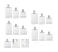 Gatuida Set De 14 Flacons De Voyage 30ml 50ml 100ml En Plastique Souple Housse Étanche Pochette Cosmétique Portable Pour Soins Peau Et Toilette