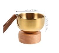 Gatuida Set de Bol Chantant Tibétain Laiton avec Mini Cloche Bol de Portable pour Aux Animaux Outil Commémoratif Apaisant et Décoratif pour Relaxation et