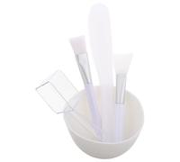 Gatuida Set de Bols Mélangeurs pour Masque Visage Petit Format en Silicone Blanc Applicateur Visage Professionnel Salon Usage Maison et Voyage