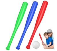 Gatuida Set de Jeu Baseball Extérieur pour Garçon Fille avec Batte et Balles Plastique Léger et Interactif pour Coordination Main-œil et Esprit Équipe Couleurs Couleur Aléatoire
