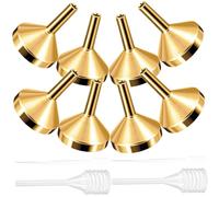 Gatuida Set de Mini Entonnoirs Métalliques pour Petites Bouteilles Entonnoirs Parfum et Fiole avec Pipettes pour Remplissage Précis de Fluide