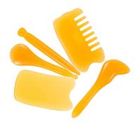 Gatuida Set de Outils Gua Sha Résine Multi-fonctions pour Massage Visage et Corps Kit Complet avec Peigne Grattoir Bâton Musculaire et Stylo Acupression Portable pour Soin et Relaxation