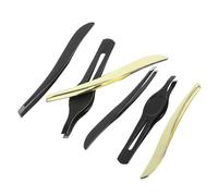 Gatuida Set de Pinces à Épiler Sourcils Acier Inoxydable Noir Mini Pince Sourcils Ergonomique et Pratique pour Maquillage des Yeux et Soins Personnels