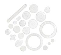 Gatuida Set de Règle de Dessin avec Engrenages Interconnectés Créatif pour Dessin Artistique et Motifs Floraux Outil Éducatif Transparent