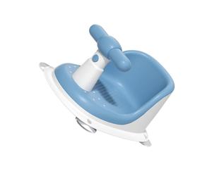 Gatuida Siège de Bain pour Bébé Bleu en Pp Forte Capacité de Charge, Pratique pour -né, Design Moderne et Adorable, Bain des Nourrissons