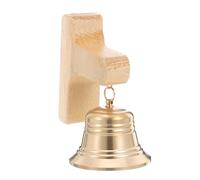 Gatuida Sonnette Magnétique en Bois de Hêtre T Forme Grand Carillon Éolien Rétro en Cuivre pour Porte D’entrée, Commerce et Bureau, Avertisseur Sonore Élégant et Installation Rapide