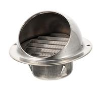 Gatuida Sortie D’évacuation D’air pour Hottes Aspirantes 70 Mm en Acier Inoxydable 304 Poli Épais, Conduit D’extraction Rond Anti-vent Résistant pour Ventilation Extérieure