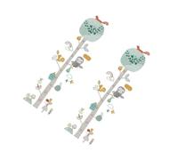 Gatuida Sticker Mural Hauteur Animaux Forêt Colorée Pour Garçon Et Filles, Courbe De Croissance Autocollante 30x60 Cm, Décoration Chambre Garçon Et Filles Éducative, Ensemble 2 Pièces