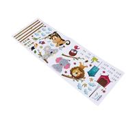 Gatuida Sticker Mural Toise pour Chambre Garçon Fille Décoration Amovible avec Animaux Cartoon Autocollant Mural pour Mesurer la Croissance des Bébés et Garçon Fille