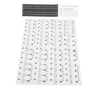 Gatuida Stickers Clavier Piano Transparents Autocollants Notes pour Débutants Accessoire Pratique sans Résidu Facile à Lire et Amovible