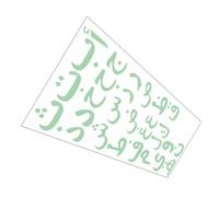 Gatuida Stickers Muraux Alphabet Arabe Phosphorescents Décoratifs Autocollants Éducatifs Lumineux pour Chambre Garçon Fille Faciles à Coller et Décoller sans Trace