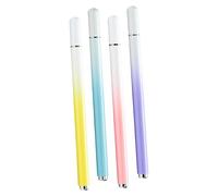 Gatuida Stylet Capacitif Dégradé Coloré pour Tablette et Smartphone Utilisateurs Tactiles Stylo Tactile Précis Plastique Solide Design Fin et Léger Taille Standard 4 Pièces Blanc Dégradé