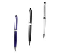 Gatuida Stylet pour Écran Tactile 3 Pièces Métal Stylet Capacitif Léger Précis pour Tablette Smartphone Crayon Tactile Blanc Bleu Noir Usage Professionnel Et Personnel