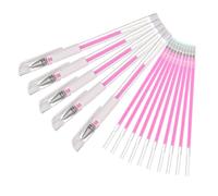 Gatuida Stylo Multifonctionnel De Tatouage Étanche Pour Positionnement Sourcils Et Chirurgie 15 Pièces 5 Stylos 10 Recharges Blanc Et Rose Usage Professionnel Tatouage Esthétique