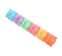 Gatuida Stylo Surligneur Multifonction Forme Ours Kawaii Marque Page Pratique Couleurs Pastel pour Étudiants et Confortable