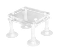 Gatuida Support Antichoc Acrylique Transparent pour Pompe Submersible Aquarium, Support Surélevé Robuste Ventouse, Accessoire Aquarium pour Protection Pompe à Eau Sable et Débris, Grosse