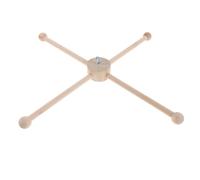 Gatuida Support Carillon Éolien en Bois Naturel, Kit de Montage DIY pour Mobile de Berceau, Cadre Suspendu Décoratif Polyvalent pour Intérieur et Extérieur, pour Décoration Chambre