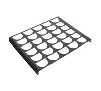 Gatuida Support de Capsules de Café Acrylique Compartiments Organiseur Compact pour Rangement Pratique Cuisine et Accessoire Bar à Boissons Noir