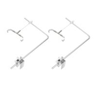 Gatuida Support de Lampe D’Aquarium Suspendu en Alliage D’Aluminium 20x30 Cm, Réglable en Hauteur, Kit 1 Paire pour Éclairage LED, Compatible Eau Douce et Marine, Accessoire Polyvalent