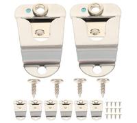 Gatuida Support de Microphone pour Autoradio Cb 8 Pièces avec Clip de Fixation Robuste, Compatible Radios Portables, Montage Facile en Voiture, Ensemble avec Vis, Accessoire Micro Voiture