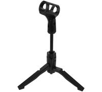 Gatuida Support de microphone réglable : support de micro de table trépied - de micro de bureau portable avec pince - Conception pliable pour le podcasting, le streaming et les enregistrements