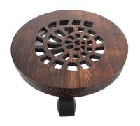 Gatuida Support de Pot de Fleurs Bois Épais avec roulettes et Frein Plateau Mobile pour Jardinière Chariot Roulant pour Plantes Intérieur et Extérieur Base Stable