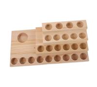 Gatuida Support de Présentation Huiles Essentielles Bois Niveaux Organiseur de Flacons Aromathérapie pour Affichage Table Rangement Compact et Gain de Place