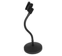Gatuida Support Microphone de Bureau Métallique Réglable Pied Microphone Stable avec Base Lestée Support pour Micro Sans Fil et Micro à Condensateur Hauteur Ajustable Noir