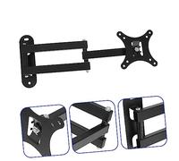 Gatuida Support Mural pour Moniteur Inclinable et Rotatif Acier Inoxydable Bras Articulé Réglable pour Écran LCD Installation Facile et Durable