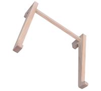 Gatuida Support Ordinateur Portable en Bois Massif Réglable pour Bureau Large Taille 14,8-17,6 Pouces Support Surélevé Antidérapant en Bois de Caoutchouc Naturel Ergonomique