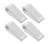 Gatuida Support Surélevé pour Ordinateur Portable 4 Pièces, Hauteur Réglable, Plastique Blanc Antidérapant, Étagère de Refroidissement Polyvalente pour Bureau, Maison et École, Compatible