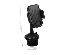 Gatuida Support Téléphone Voiture Réglable et Porte Gobelet Rotation Abs Écologique Compatible la Plupart des Modèles Installation Rapide et Démontage Facile