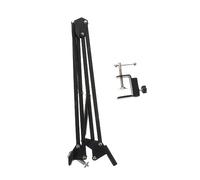 Gatuida Support Webcam Métallique Réglable avec Pince de Bureau Bras Ciseaux Suspendu Stable Rotation pour Visioconférence Streaming et Enregistrement