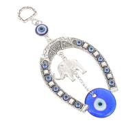 Gatuida Suspension Mauvais Œil Bleu Turc Forme en U Décoration Protection pour Clés Fenêtre Porte et Mur Ornement Suspendu Anti-négativité