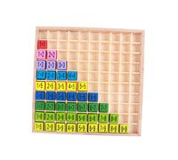 Gatuida Table de Multiplication en Bois 10X10 pour Garçon et Filles Jeu Éducatif Montessori Puzzle de Calcul pour Apprentissage des Chiffres Plateau de Sudoku en Bois Pédagogique