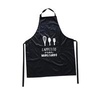 Gatuida Tablier de Cuisine Imperméable PVC Simple et Pratique Aux Éclaboussures Réglable Protège Vêtements Unisexe Accessoire pour Cuisine et Ménage Noir