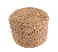 Gatuida Tabouret tressé pour Enfants Tabouret en rotin Paille Chaise Enfant Jute rehausseur Toilette Enfant Coussin Enfant tabourets à Chaussures Tabouret de Changement de Chaussures Gazon