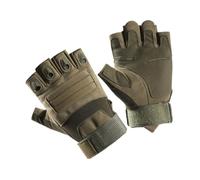 Gatuida Tactiques Demi Doigts Antidérapants pour Homme de Sport Extérieurs Respirants et Résistants pour Cyclisme Escalade et Activités Fitness Plein Air XL Vert