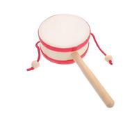 Gatuida Tambour à Hochet pour Instrument de Percussion Portable avec Design Traditionnel et Authentique Musical par Méthode Orff pour Développement Intellectuel des Tout Petits