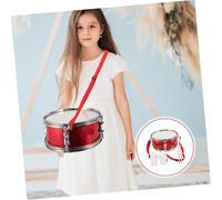 Gatuida Tambour Caisse Claire Éducatif Rouge Lumineux Instrument de Percussion pour Garçon Fille et Adultes Baguettes Incluses et Léger pour Apprentissage Musical et Jeux Parent-garçon