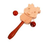 Gatuida Tambour Pour Bébé Traditionnel à Main En Bois Petit Dessin Animé Jouet Éducatif Développement Motricité Fine Éveil Garçon Et Filles