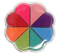 Gatuida Tampon Encreur DIY Coloré Silicone Couleurs Pétales Amovibles pour Scrapbooking Peinture Kit Créatif Polyvalent