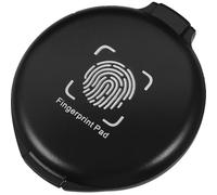 Gatuida Tampon Encreur Rond Portable Rouge, Mini Format Compact