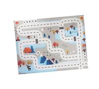 Gatuida Tapis De Jeu Créatif Pour Bébé, Tapis De Sol Emboîtables, Motif Carte De Circulation, Blanc Et Bleu, Matériau Sûr Et Confortable, Pour Éveil Et Apprentissage, Pliable Et Portable