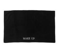 Gatuida Tapis de Maquillage Noir en Polyester 50x80 Cm, Nappe de Salon Polyvalente et Légère, Protection Antichocs et Lavable pour Coiffeuse, pour Beauté, Nail Art et Loisirs Créatifs