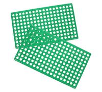 Gatuida Tapis de Sol Antidérapant en Plastique ABS pour Cage à Lapin, Lot de 2 Plaques Perforées pour Circulation d'air, Adapté aux Cages d'Élevage et Enclos Intérieurs